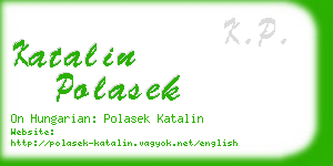 katalin polasek business card